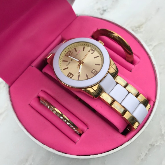 ISAAC MIZRAHI LIVE! — White & Gold Ceramic Watch - Picture 3 of 7